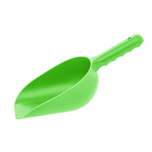 Совок большой пластиковый для сахара, специй и сыпучих продуктов с отверстием для подвешивания 28х11.6х6.5 см, Kitchette Салатовый 86998 - фото 3