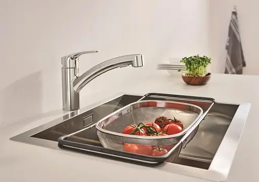 Змішувач для кухні Grohe Eurosmart з висувним виливом Хром 30412 - фото 8