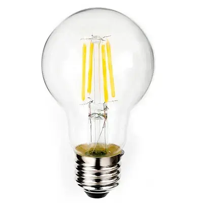 Світлодіодна лампа розжарювання A19 C35 G45 A60 G80 G95 E27/B22 4W 6W 8W - фото 2