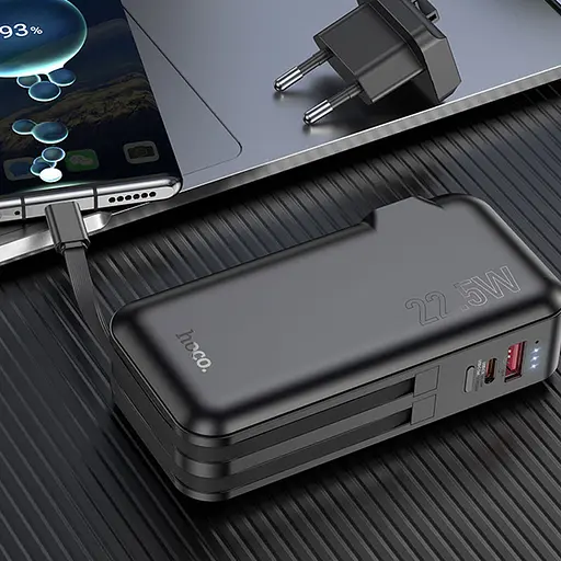 Портативний ЗП Power Bank Hoco J126 Travel 22.5W+PD20W 10000 mAh Black - фото 5