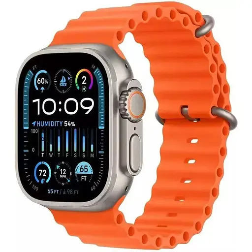 Смарт-годинник Smart Watch HK10 Ultra 3 49 мм з AMOLED Full HD екраном і з 2 додатковими ремінцями в комплекті Помаранчевий