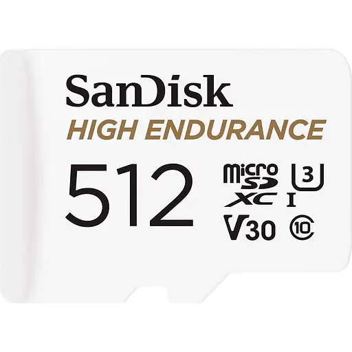 Карта памяти 512Gb microSDXC (UHS-1 U3) SanDisk High Endurance class 10 (SDSQQNR-512G-GN6IA) - фото 2