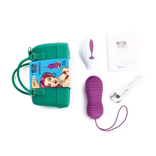 Вагинальные шарики с жемчужным массажем FeelzToys Motion Love Balls Foxy с пультом ДУ, 7 режимов - фото 5