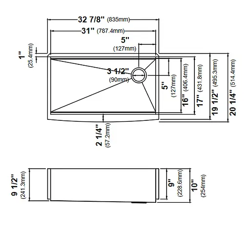 Кухонна мийка Kraus Kore KWF210-33/PGM, Графит - фото 3