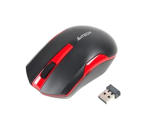 Беспроводная мышь A4Tech G3-200N Black/Red - фото 1