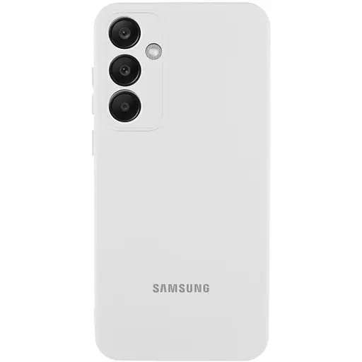 Чехол Lakshmi Silicone Cover Full Camera AA with logo для Samsung Galaxy S24+ Белый/White