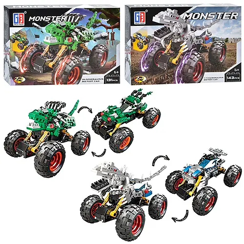 Конструктор Машинка монстр 2 в 1, 123-338-41, від 116 деталей, (В асортименті) - фото 3