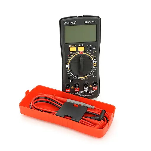 Мультиметр ANENG AN-SZ08+, измерение: V, A, R, C, T, F, функция hFE - фото 1