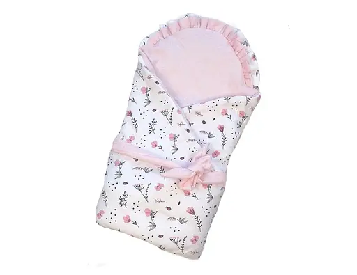 Мусліновий плед-конверт Moontime "Квіточки" - фото 1