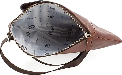 Чоловіча шкіряна сумка-слінг GRANDE PELLE 30х20х1 см sum0022228 - фото 6