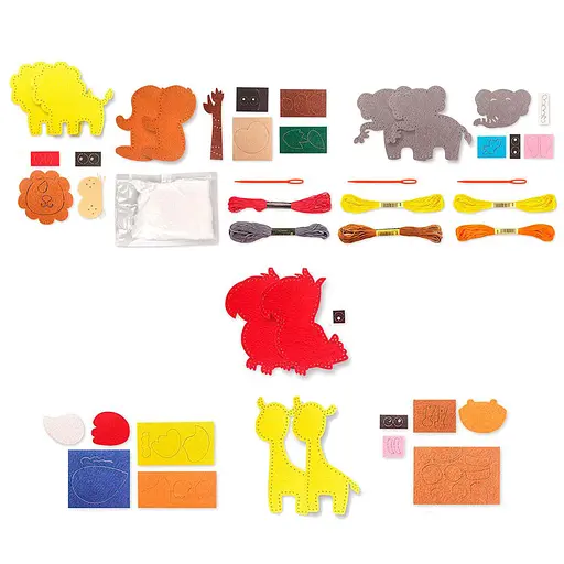 Дитячий набір для творчості Поший сам "Тварини джунглів" 4FUN Game Club 89447 - фото 5