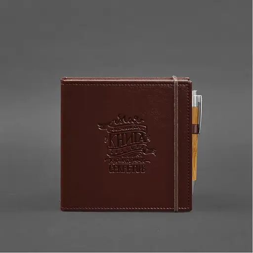 Кук-бук для записи рецептов BlankNote в бордовом обложке - фото 2