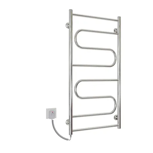 Электрический полотенцесушитель Kosser Зигзаг 1000x500 EL рег. ДЗ03ЕL, Хром, Левое - фото 1