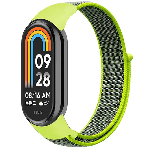 Ремешок Nylon New для Xiaomi Mi Band 8/9/10 Bright Green