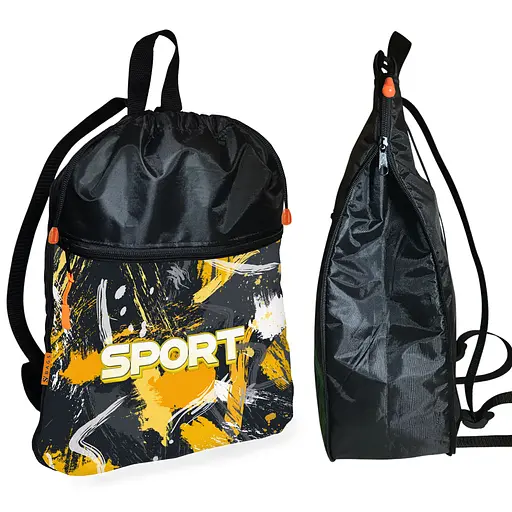 Рюкзак-мішок для взуття, спортивної форми Sport дитяча сумка для змінки з розширювачем (01417)