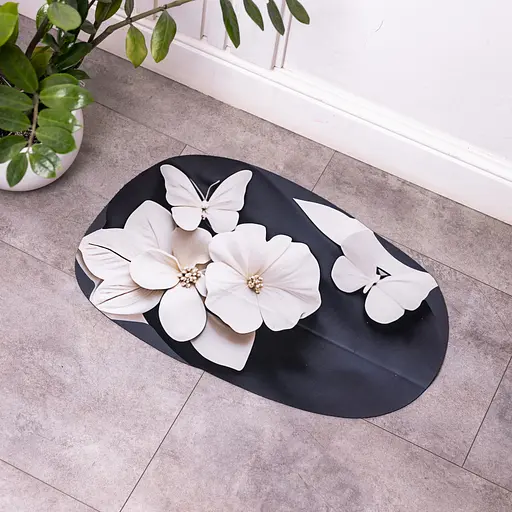 3D-килимок для ванної кімнати з м'якого діатоміту 38×58 (см) вологопоглинальний килимок для дому ванни туалету Yiwu HP-42-38 - фото 2