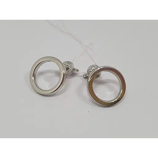 Срібні сережки-пуссети Імперія золота. СП478С - фото 3