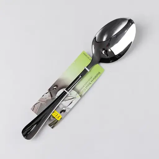 Ложка сервировочная Yiwu из нержавеющей стали хром 26 см столовый прибор сервировка посуда кухонный аксессуар HP-16978-20 - фото 5