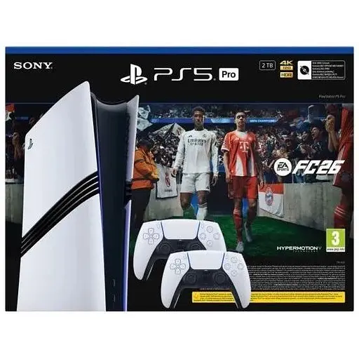 Ігрова консоль Sony PlayStation 5 Pro 2Tb EA SPORTS FC 26 Bundle + DualSense (White)