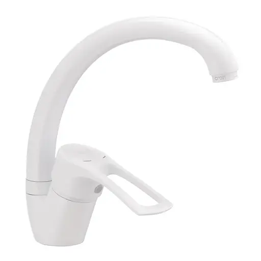 Смеситель для кухни Cron Hansberg 777 white CR0790 Белый матовый - фото 1