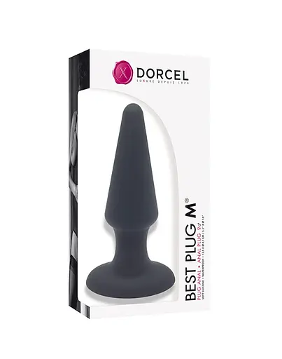 Анальная пробка Dorcel Best Plug M 13.5х41 см (черный) - фото 3