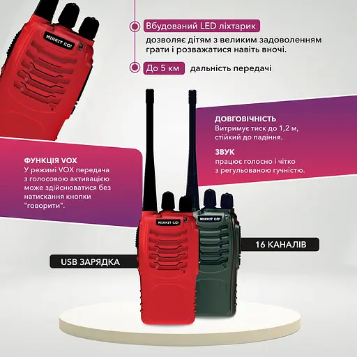Гра для дітей Mirkit Go 2pc BF-888s 2 рации (8733) - фото 3