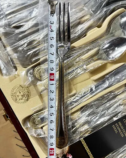 Набор столовых приборов Versace 72 EL LV-9722 на 12 персон в чемодане 72 предмета - фото 9