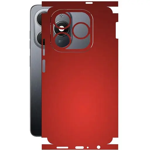 Защитная пленка StatusSKIN для Tecno Spark 20 Pro Корпус Винил красная матовая - фото 1