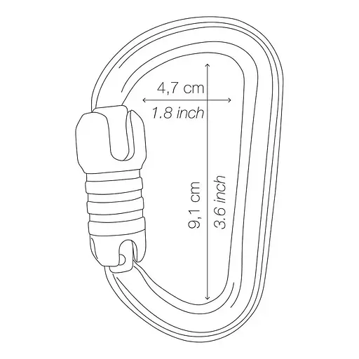 Карабін Petzl BM'D Triact-Lock Black Black (1052-M032AA01) - фото 2