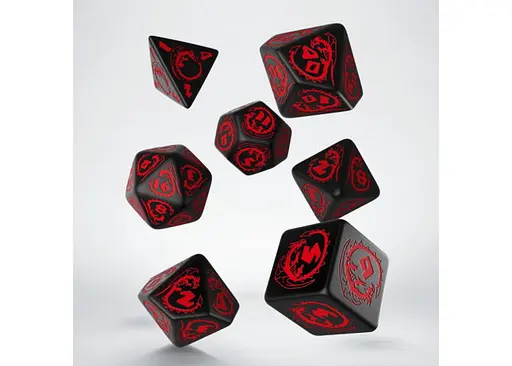 Набір кубиків Dragons Onyx Dice Set , 7 шт. (SDRA05) - фото 2