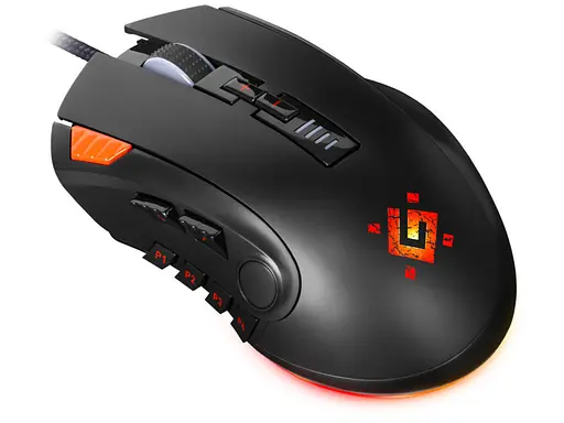 Игровая мышь Defender Oversider GM-917 RGB (12000dpi) 12 кнопок (Черная) - фото 2