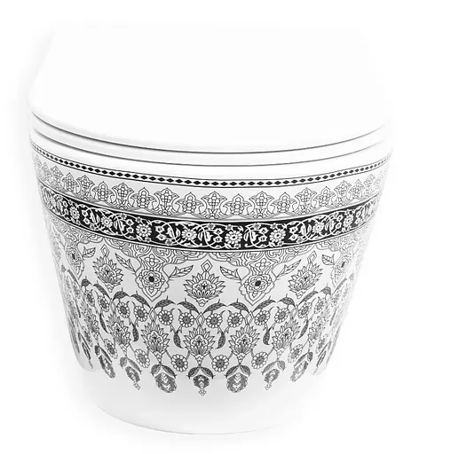 Подвесной унитаз Rea Arte dark grey белый REA-C5000, Белый - фото 4