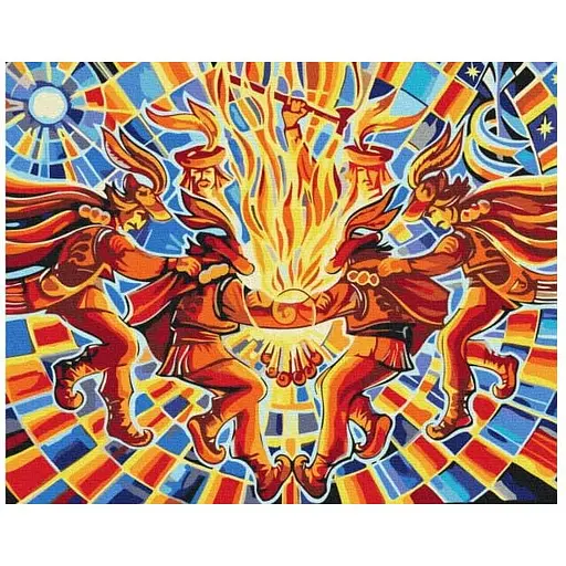 Розмальовка за номерами Brushme Танок Аркан Олег Лобурак (40х50) (BS53314)