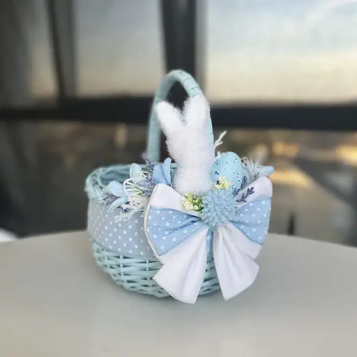 Пасхальная корзина 15х15х18см hand-made 1 MIS LT - фото 1
