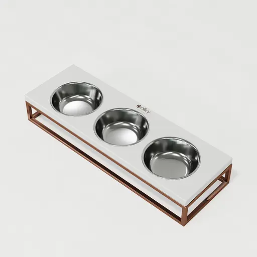 Hollky Base Bar — три миски на підставці (3 × 0,45 л) - фото 4