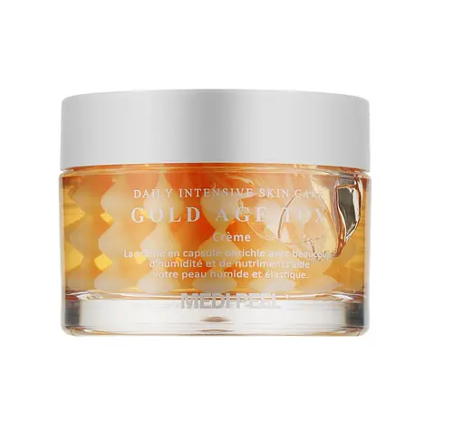 Омолаживающий капсульный крем с экстрактом золотого шелкопряда Gold Age Tox Cream Medi-Peel 50 мл - фото 1
