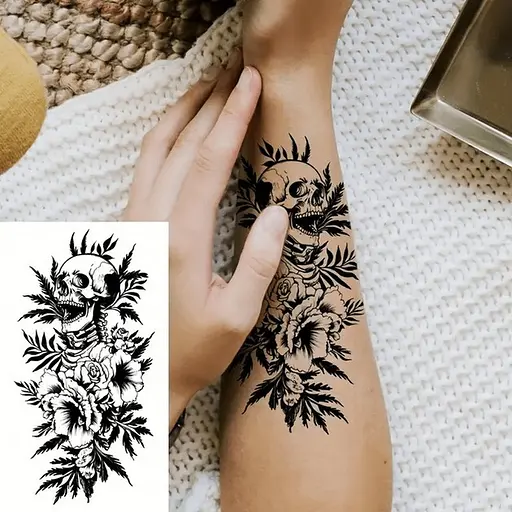 Набор детских временных тату Черные мини №5 black-tattoo-mini-set-5-T - фото 4