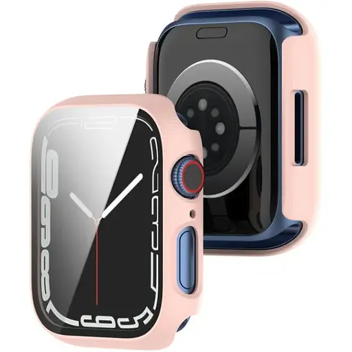 Чохол-накладка DK Пластик Soft-Touch Glass Full Cover для Apple Watch 45mm (pink) - фото 2