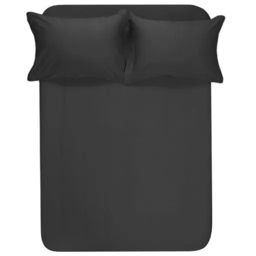 Простирадло з наволочками Lotus Home Dakota Modern сатин Рremium 240х260 см антрацит (svt-2000022346283)