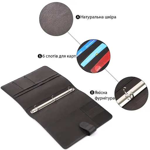 Деловой органайзер Tony Perotti из зернистой натуральной кожи 25.5х31х3.5 см sum0027419 - фото 4