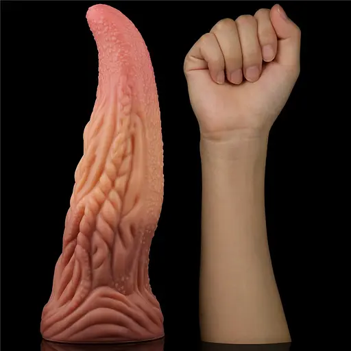 Фаллоимитатор Dual-Layered Silicone 10'' Nature Cock 25 см коричневый - фото 13