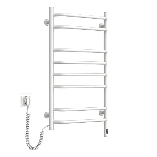 Рушникосушка електрична біла Navin Блюз Sensor 480х800 ліва з таймером - фото 2