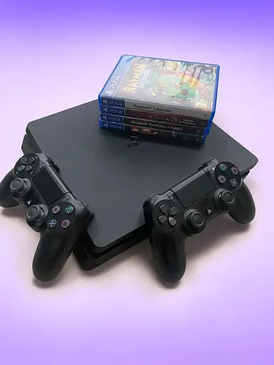 Стаціонарна ігрова консоль PlayStation 4 Slim + 4 дитячі ігри - фото 2