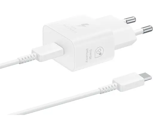 Зарядное устройство для Samsung 25W PD EP-T2510XWEGEU блок и кабель белые - фото 1