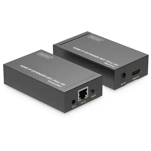 Digitus Набор IP-видеоудлинителей DIGITUS HDMI, Full HD, 1080p, один ко многим, 120 м