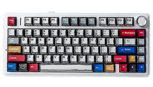 Клавіатура Aula F75 Gasket Reaper Hot-Swap PBT 2.4G Wireless/BT EN/UA Comic (6978080501578) - фото 1