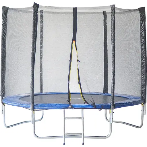 Батут Sky Jump SJ 4.5ft (140см) синій з зовнішньою сіткою