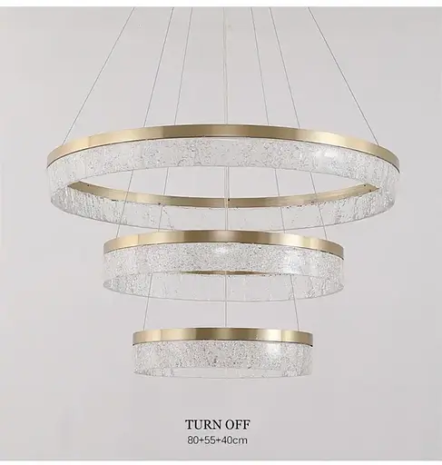 Светодиодная люстра 3 Сестры PJ899 (55см) Коричневая - фото 5