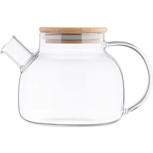 Заварник Ardesto Midori 1 л боросиликатное стекло бамбук прозрачный