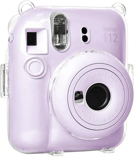 Набор камера Fujifilm Instax Mini 12, Фотобумага 20шт, Прозрачный чехол, Фотоальбом 64 фото Фиолетовый - фото 5